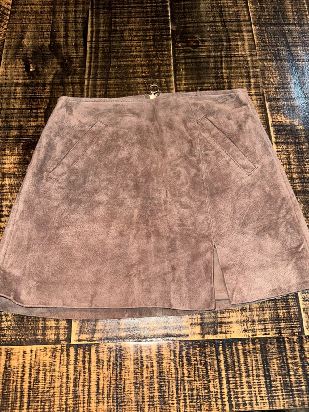 Brown Suede size 25 skirt